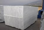 Carrara white marble block