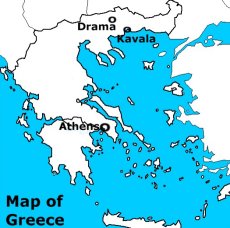 Map of Greece, Drama