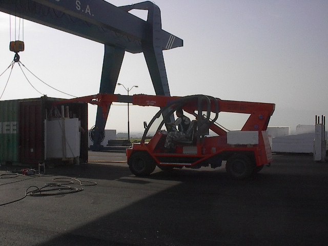 Marble slabs' loading procedure